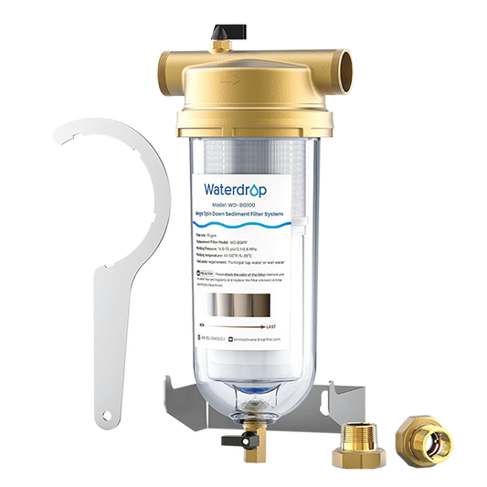 Waterdrop 5 Micron Reusable Whole House Water Filter, BG100