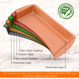 Baking Pan With Plastic Lid- Non-Stick And Stylish Metallic Coating Bake Pan With Plastic Cover, Compatible With Model: Nc5Pcs (Copper)