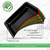 Non-Stick Square Cake Pan - Deluxe Nonstick Gray Coating Inside And Outside, Compatible With Model: Ncbs10S (Black)