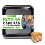 Non-Stick Square Cake Pan - Deluxe Nonstick Gray Coating Inside And Outside, Compatible With Model: Ncbs10S (Black)