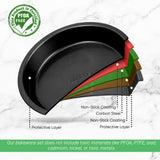 Non-Stick Round Cake Pan - Deluxe Nonstick Gray Coating Inside And Outside, Compatible With Model: Ncbs10S (Black)