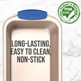 Non-Stick Loaf Pan - Deluxe Nonstick Gold Coating Inside And Outside With Blue Silicone Handles, Compatible With Models: Ncsbsg78, Ncsbsg60, Ncsbsg36 (Gold)