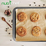 Small Cookie Sheet - Non-Stick Bake Trays With Black Coating Inside & Outside, Compatible With Model: Nczk3B (Gray)