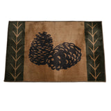 Pine Cone Kitchen/Bath Rug, 2 MOQ
