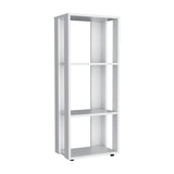 TUHOME Eco 39" Tall Four-Tier Bookcase with Open Shelves, Modern Vertical Storage Cabinet for Living Room, Bedroom or Office, Compact Display Unit for Books, Décor and Everyday Organization with Clean Contemporary Design