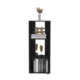 TUHOME Eco 39" Tall Four-Tier Bookcase with Open Shelves, Modern Vertical Storage Cabinet for Living Room, Bedroom or Office, Compact Display Unit for Books, Décor and Everyday Organization with Clean Contemporary Design