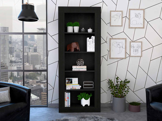 Tuhome Andina Bookcase with Vertical Design, Five Open Shelves, Modern and Elegant Storage Solution for Living Room, Office, or Bedroom