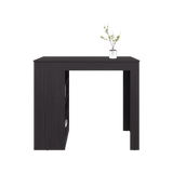 Greer Counter Table with 4 Storage Shelves, Compact Home Bar for Dining Room or Kitchen, Space-Saving Modern Design with Vertical Shelving for Bottles and Glassware Storage, Stylish Entertaining Furniture