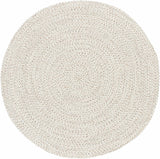 Beige Braided Faux Jute Outdoor Rug