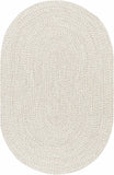 Beige Braided Faux Jute Outdoor Rug