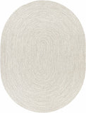 Beige Braided Faux Jute Outdoor Rug