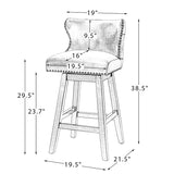 Johannes Swivel Bar & Counter Stool Set of 2