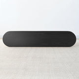 Baguette 60" Modern Oval Solid Wood Console Table