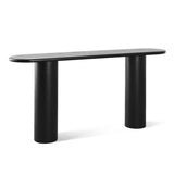 Baguette 60" Modern Oval Solid Wood Console Table