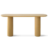 Baguette 60" Modern Oval Solid Wood Console Table