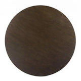 Baguette 52" Modern Oak Wood 3-Leg Round Dining Table