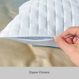 Bamboo Quilted Decorative Pillow - Indigo