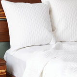 Bamboo Quilted Euro Sham 1 Piece - White