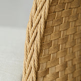 Barcelona Beige Rattan Upholstered Dining Chair (Set of 4)