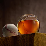 Baseball Round Whiskey Glasses | 10oz Whiskey Glass Set of 4
