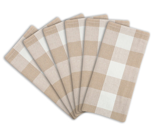 Custom Buffalo Plaid Napkins - Pastel Color Napkins