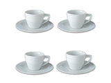 BergHOFF 4Pc Essentials Porcelain Espresso Cup 3.5 oz., and Saucers