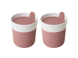 BergHOFF Leo 8.4oz. Porcelain Travel Mug, Pink, Set of 2
