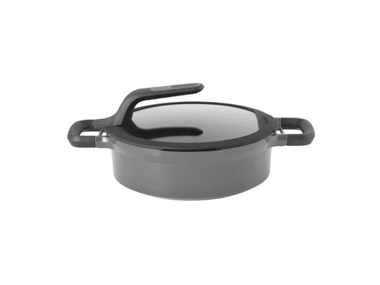 BergHOFF GEM 10" Non-stick Two-Handled Covered Sauté Pan 3.5Qt., Grey