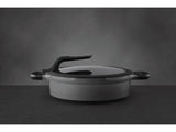 BergHOFF GEM 11" Non-stick Two-Handled Sauté Pan 4.9Qt., Glass Lid, Gray