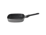 BergHOFF GEM 10" Non-Stick Square Grill Pan, Detachable Handle, Grey