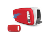 BergHOFF Seren 2Pc Side Loading Toaster with Red Panel