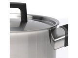 BergHOFF Ron 8" 18/10 Stainless Steel Covered Dutch Oven, 3.1 Qt