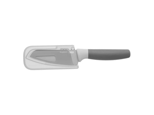 BergHOFF Leo 4.25" Stainless Steel Vegetable Knife with Zester, Gray