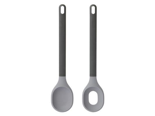 BergHOFF Leo 12" Silicone Salad Serving Set, Gray