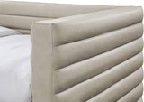 Beverly Twin Daybed with Trundle - Contemporary Design, Soft Vegan Leather, Space-Saving & Stylish