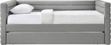 Beverly Twin Daybed with Trundle - Contemporary Design, Soft Vegan Leather, Space-Saving & Stylish