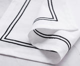 Embroidery Napkins - Black Dinner Napkins