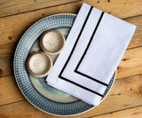 Embroidery Napkins - Black Dinner Napkins