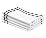 Embroidery Napkins - Black Dinner Napkins