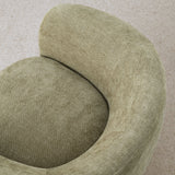 Bloom Upholstered Swivel Barrel Accent Chair (1-Piece)