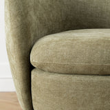 Bloom Upholstered Swivel Barrel Accent Chair (1-Piece)
