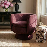 Bloom Upholstered Swivel Barrel Accent Chair (1-Piece)