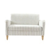 4-Piece Striped Farmhouse Living Room Set (Sofa, Loveseat, Recliner & Lift-Top Coffee Table