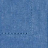 Hemstitched Linen Napkins - Blue