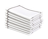 Gray Embroidery Napkins - Line Design