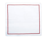 Magenta Embroidery Napkins - Border Line Design