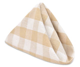 Beige And Cream Buffalo Checkered Napkins