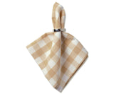 Beige And Cream Buffalo Checkered Napkins