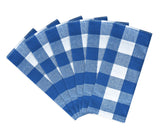 Blue Gingham Napkins Set of 6