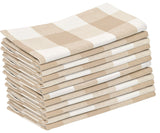Cotton Napkins - Plaid Cloth Napkins